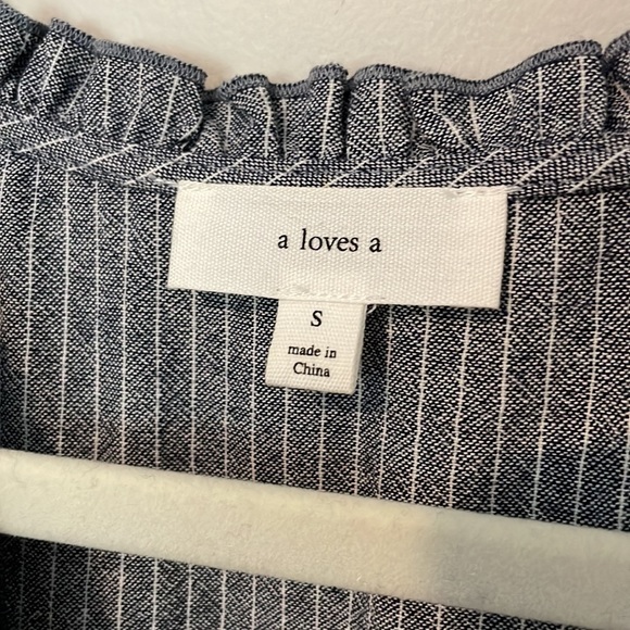 Women’s small midi pinstriped dress - like new - Picture 2 of 12